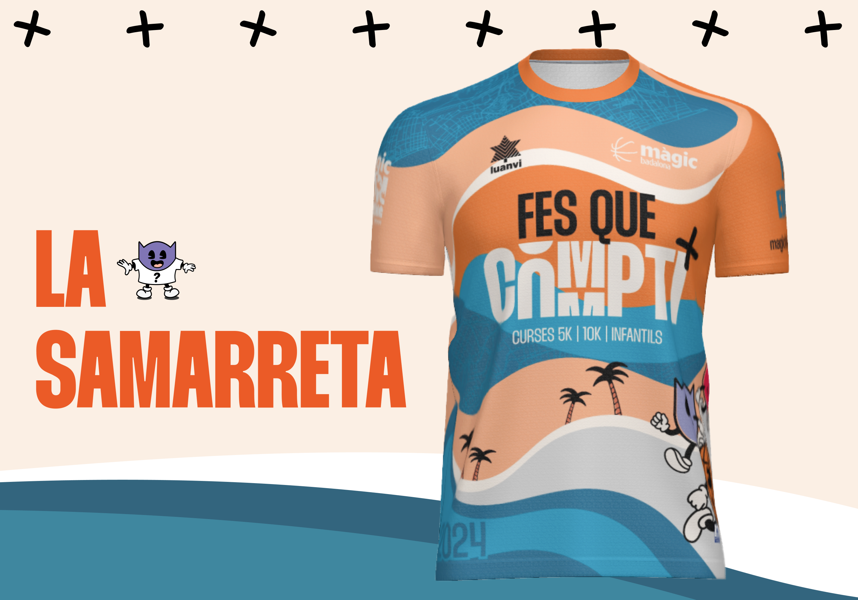 Samarreta promocional de la Màgic Badalona Running